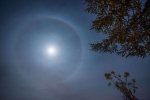 Bay Area, moon, bay area citizens surprised to see a perfect halo around the moon, Rainbow