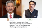 foreign minister Subrahmanyam jaishankar, minister of external affairs, new foreign minister s son dhruva jaishankar says he can t help with passport woes in cheeky tweet, L v subrahmanyam