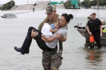 Hurricane Harvey, Harvey causes catastrophic floods in Houston, hurricane harvey brings havoc and mayhem to texas coastline, Heavy downpour