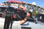 Bay Area news, Stunt in Oakland, man gets booked for performing insane stunt, Funny videos