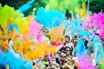 CA Event, California Current Events, rainbow holi color festival, Vrindavan