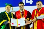 Ram Charan Doctorate news, Ram Charan Doctorate new breaking, ram charan felicitated with doctorate in chennai, Nirmala sitharaman