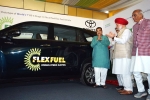 Toyota updates, World's First Flex Fuel Ethanol Powered Car, world s first flex fuel ethanol powered car launched in india, Carbon emissions