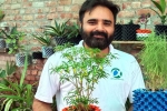 nri, nitin lalit, young nri entrepreneur returns to his native place with an intent to save water in gardening, Cow dung