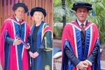 philanthropist shah rukh khan, Shah Rukh Khan education, shah rukh khan receives honorary doctorate in philanthropy by london university gives a moving speech on kindness, World economic forum