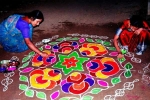 importance of rangoli in kannada, rangoli designs, spiritual and cultural significance of making rangoli outside the house, Deity